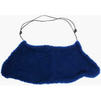 Esarfe Faux Fur Solid Color Scarf Femei