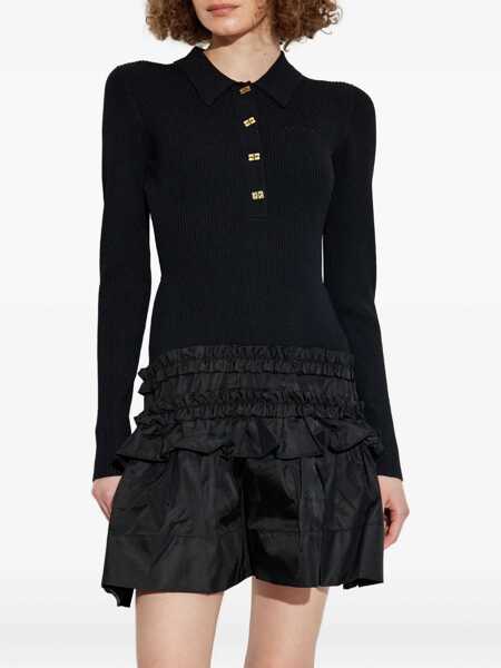 Rochii elegante Ganni Flared dress Black Femei (BM 18577860) 3