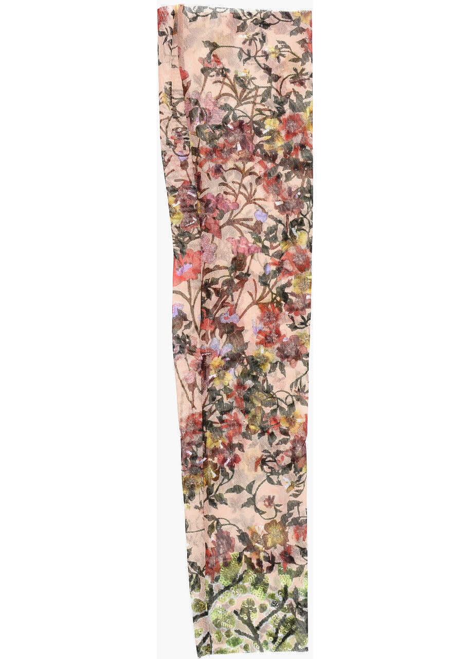 Manusi DSQUARED2 Floral Patterned Tulle Single Muff Multicolor Femei (BM 18577930) 3