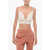 Elisabetta Franchi Triangle Top With Jeweled Straps Pink