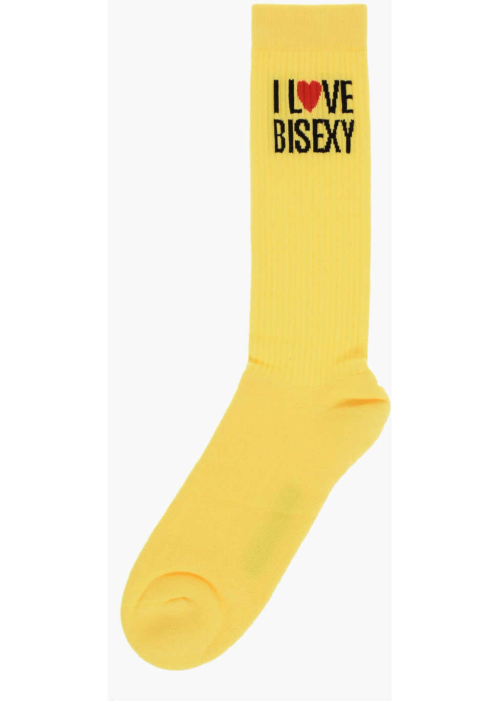 Sosete DSQUARED2 Cotton Blend Long Socks With Embroidery Yellow Barbati (BM 18577948) 3
