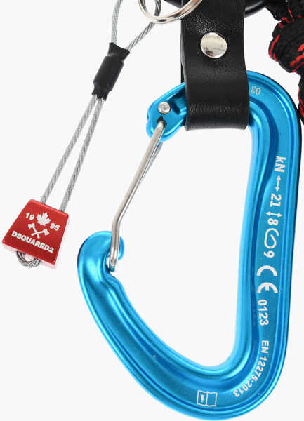 Brelocuri DSQUARED2 Fabric Keyring With Double Carabiner Maxi Multicolor Barbati (BM 18577951) 2