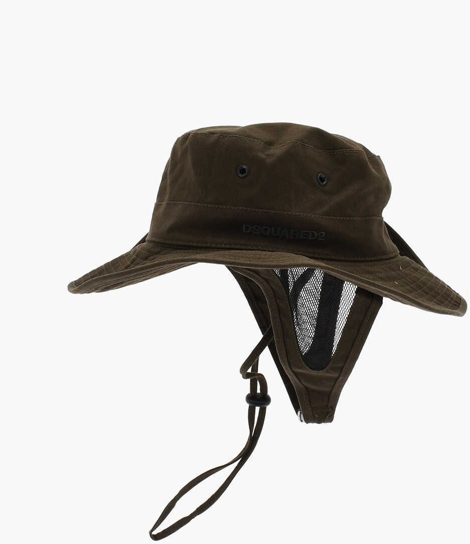 Caciuli DSQUARED2 Cotton Floppy Hat Green Barbati (BM 18577969) 1