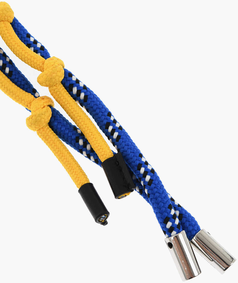 Brelocuri DSQUARED2 Two-Tone Fabric Keyring With Maxi Carabiner Blue Femei (BM 18577981) 2