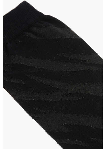 Sosete DSQUARED2 Animal-Motif Lurex Long Socks Brown Femei (BM 18577984) 2