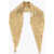 DSQUARED2 Solid Color Sequined Foulard Gold