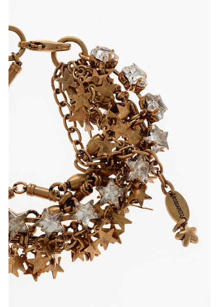 Bratari DSQUARED2 Golden-Effect Bracelet With Jewels Gold Femei (BM 18578029) 2
