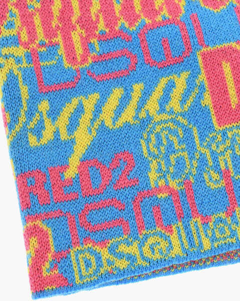 Caciuli DSQUARED2 All-Over Logo Wool Beanie Multicolor Barbati (BM 18578035) 2