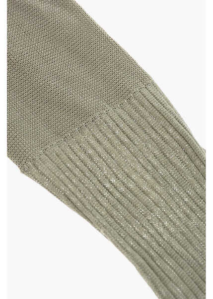 Sosete DSQUARED2 Solid Color Ribbed Long Socks Green Barbati (BM 18578044) 2