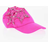 Caciuli Embellished Jewels Satin Cap Femei