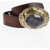 DSQUARED2 Leather Belt With Maxi Stone On Buckle 40Mm Brown