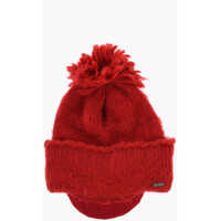Caciuli Wool Blend Beanie With Visor Femei