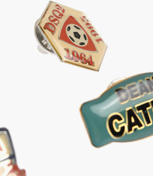 Bijuterii DSQUARED2 Metal 5 Pairs Of Pins Set With Monogram Multicolor Barbati (BM 18578194) 2