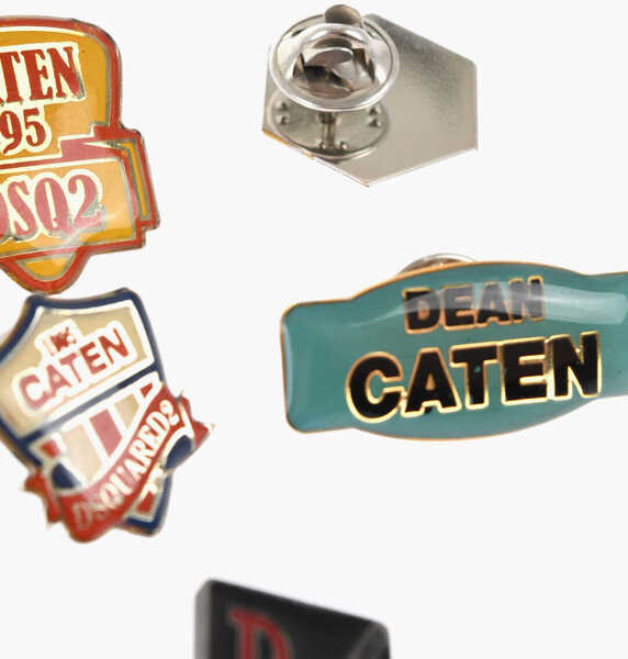 Bijuterii DSQUARED2 Metal 5 Pairs Of Pins Set With Monogram Multicolor Barbati (BM 18578194) 3