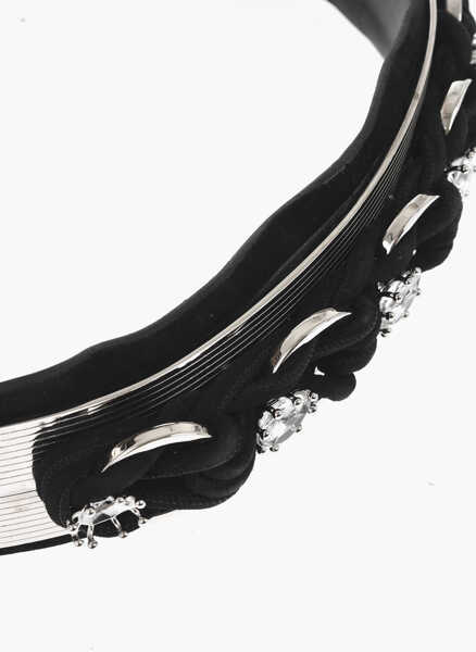 Curele DSQUARED2 Leather Belt With Metal Applications 70Mm Black Femei (BM 18578206) 2