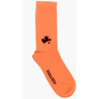 Sosete DSQUARED2 Ribbed Long Socks With Contrasting Logo