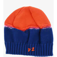 Caciuli Vintage Effect Two-Tone Beanie With Rib Detals Barbati