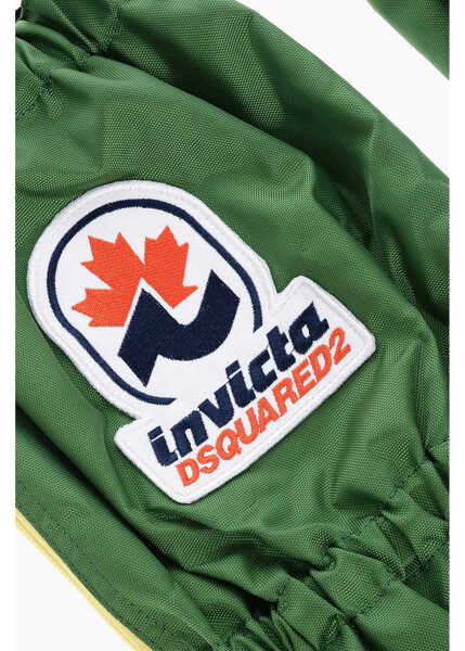 Accesorii de voiaj DSQUARED2 Invicta Solid Color Gaiters With Embroidery Green Femei (BM 18578218) 2