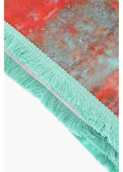 Accesorii de plaja DSQUARED2 Patterned Cotton Beach Towel With Fringes Multicolor Femei (BM 18578224) 2