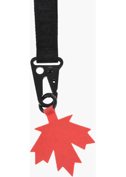 Brelocuri DSQUARED2 Logoed Fabric Neck Keyring Black Barbati (BM 18578245) 2