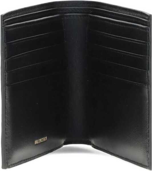 Portofele Balenciaga Logo plaque Wallet BLACK Barbati (BM 18578350) 4