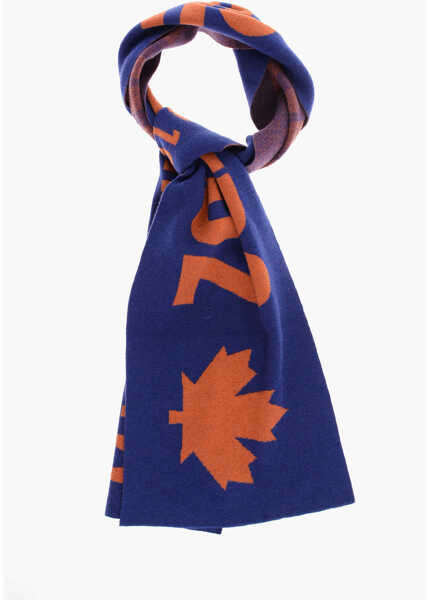 Esarfe DSQUARED2 Embroidered Two-Tone Scarf Orange Barbati (BM 18578506) 2