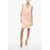Elisabetta Franchi Gabardine Midi Dress With Wrap Design Pink