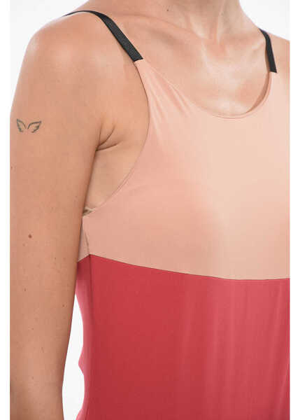 Bluze Elisabetta Franchi Two-Toned Stretchy Top Pink Femei (BM 18578530) 3