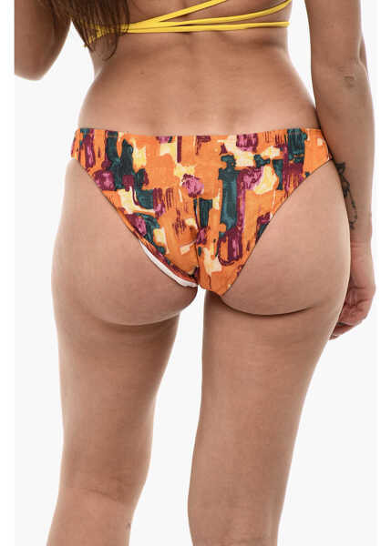 Bikini DSQUARED2 Printed Nylon Blend Bikini Bottom Orange Femei (BM 18578554) 2