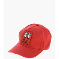 Caciuli Solid Color Twins Dsquared Cap With Embroidered Detail Barbati