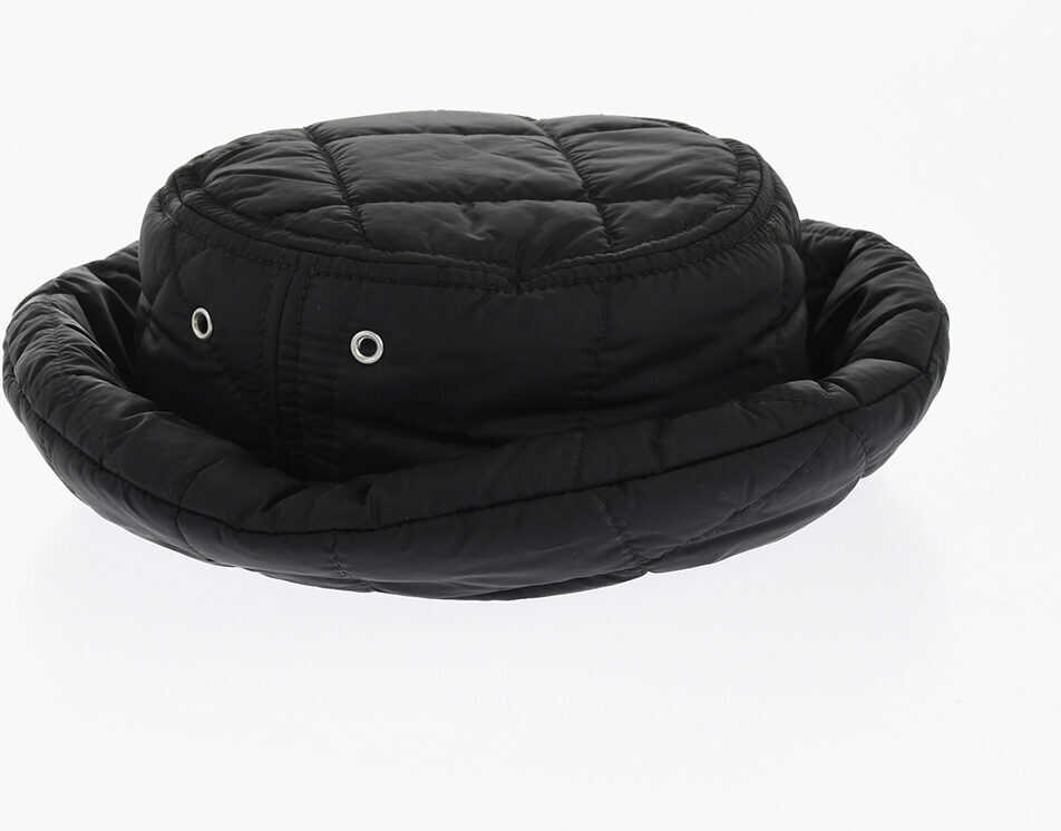 Caciuli DSQUARED2 Nylon Quilted Bucket Hat Black Barbati (BM 18578581) 1