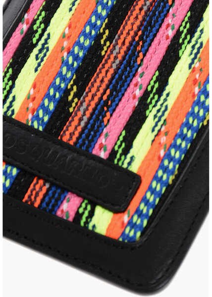 Huse mobil & tablete DSQUARED2 Leather And Fabric Smartphone Case Black Barbati (BM 18578584) 3