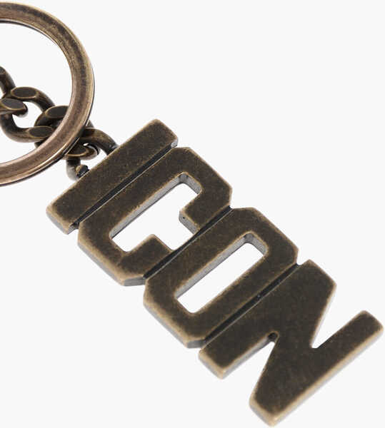 Brelocuri DSQUARED2 Vintage Effect Metal Icon Keyring Gold Femei (BM 18578590) 2