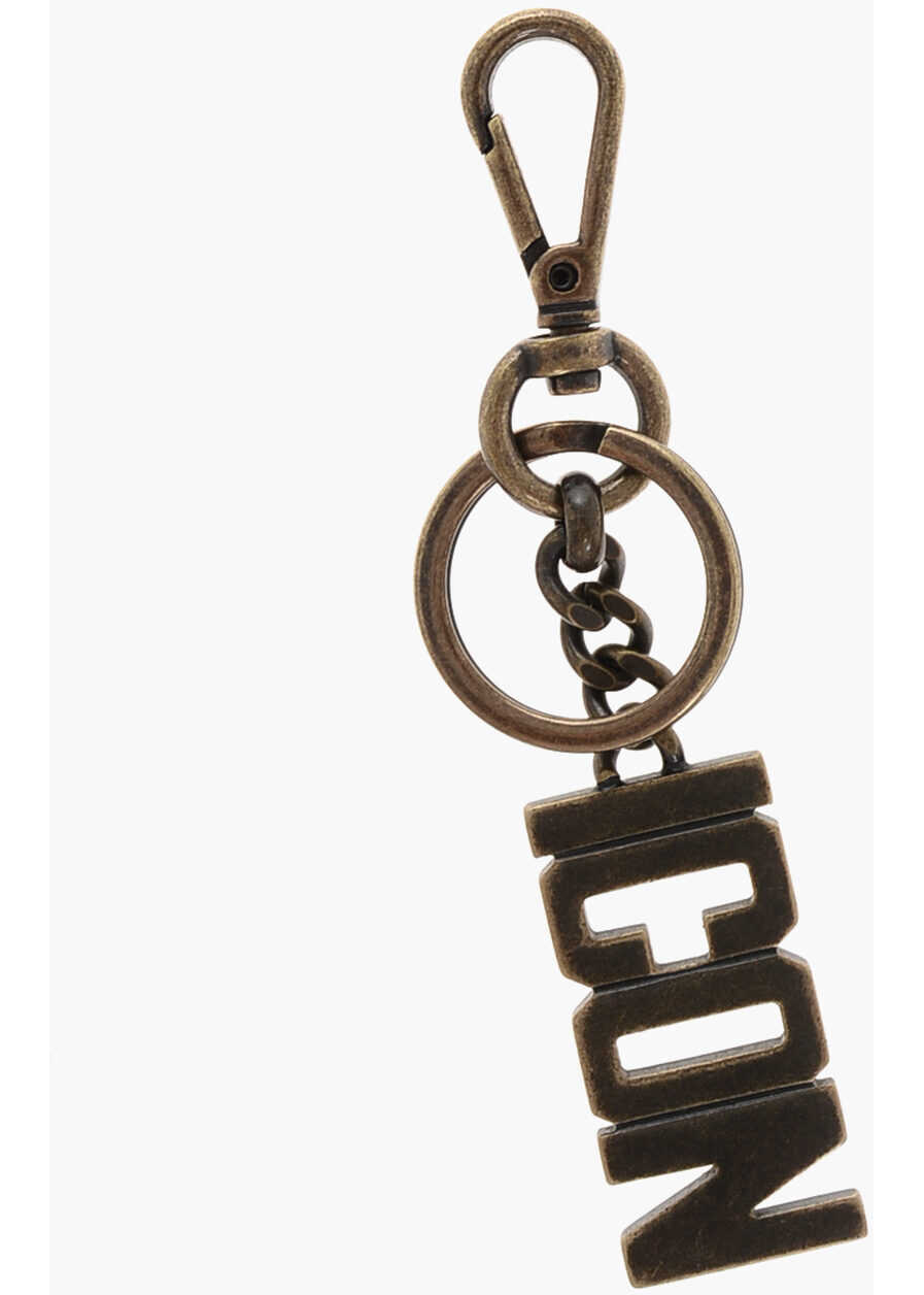 Brelocuri DSQUARED2 Vintage Effect Metal Icon Keyring Gold Femei (BM 18578590) 1