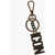 DSQUARED2 Vintage Effect Metal Icon Keyring Gold
