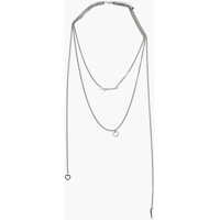 Coliere Metal Layered Necklace With Charms Femei