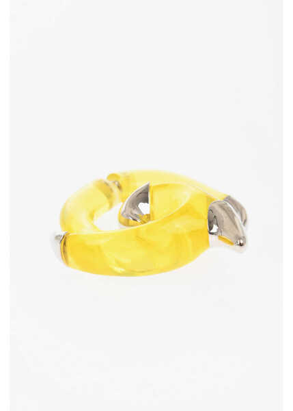 Cercei DSQUARED2 Metal And Resin Flames Single Earring Yellow Femei (BM 18578614) 3