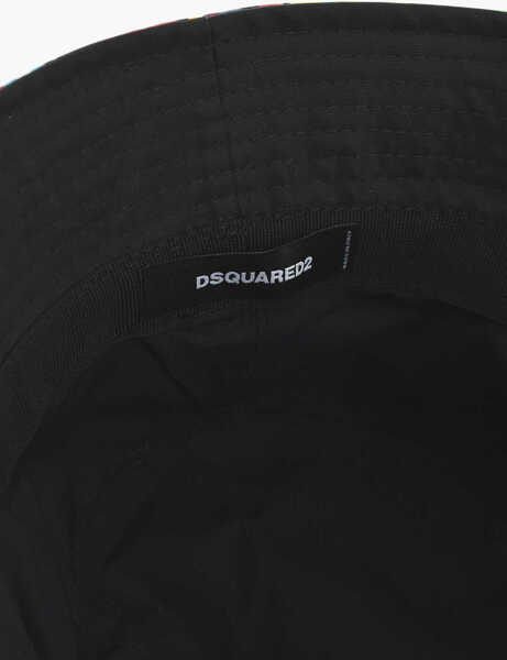 Caciuli DSQUARED2 Printed Nylon Bucket Hat Green Femei (BM 18578623) 3