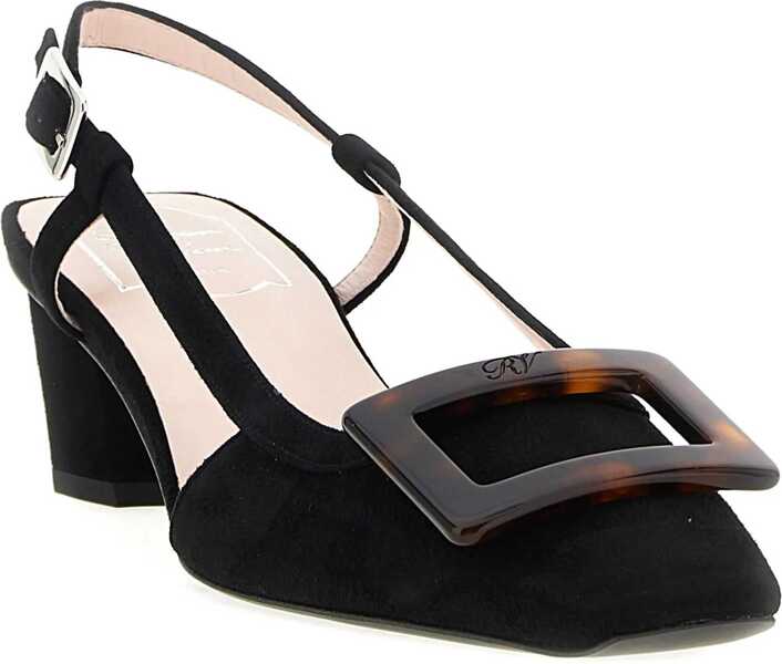Pantofi cu toc Roger Vivier Belle Vivier Slingback Pumps BLACK Femei (BM 18578689) 2