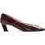 Roger Vivier Leather Slingback Pumps BORDEAUX