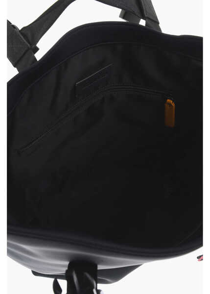 Genti de mana DSQUARED2 Solid Color Neoprene Handbag With Contrasting Details Black Barbati (BM 18578779) 4