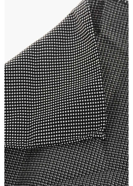 Esarfe DSQUARED2 Silk Pocket Square With Micro Patterns Black & White Barbati (BM 18578794) 3