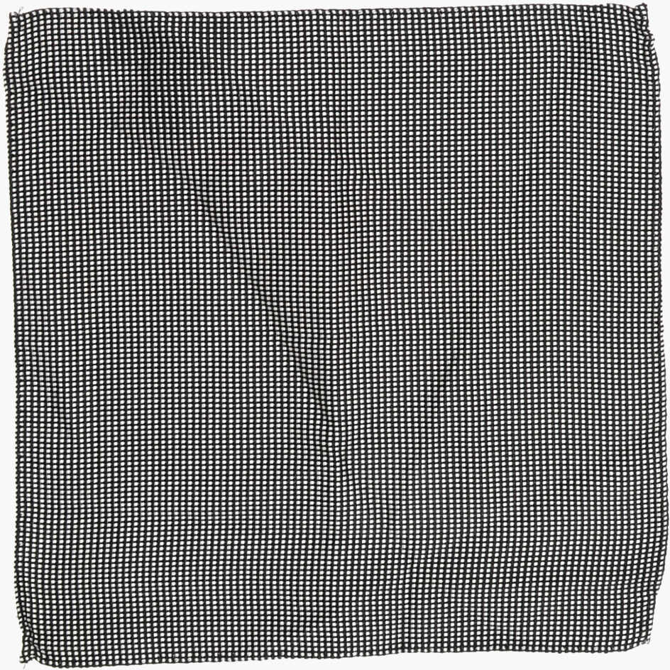 Esarfe DSQUARED2 Silk Pocket Square With Micro Patterns Black & White Barbati (BM 18578794) 1