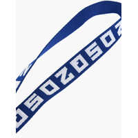 Brelocuri pentru Barbati - Brelocuri DSQUARED2 Logoed Fabric Neck Keyring Blue Barbati (BM 18578800) - B-mall.ro