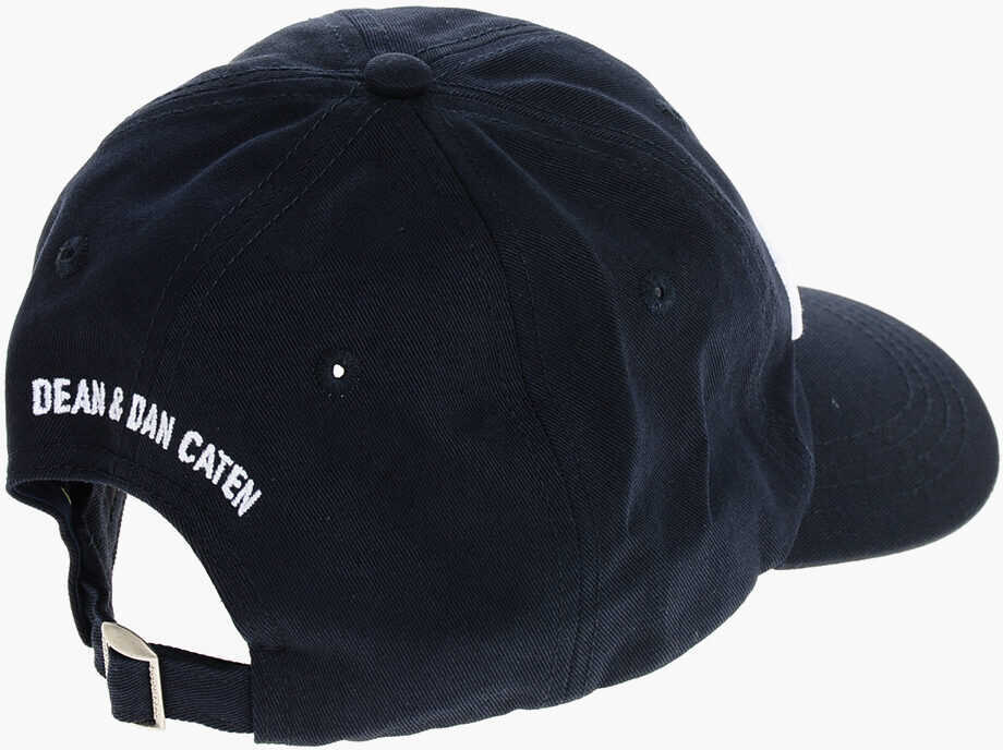 Caciuli DSQUARED2 Solid Color Technicolor Cap With Embossed Logo Blue Barbati (BM 18578803) 2