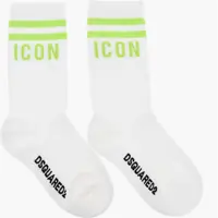 Sosete DSQUARED2 Icon Ribbed Mid-Crew Socks With Contrasting Details