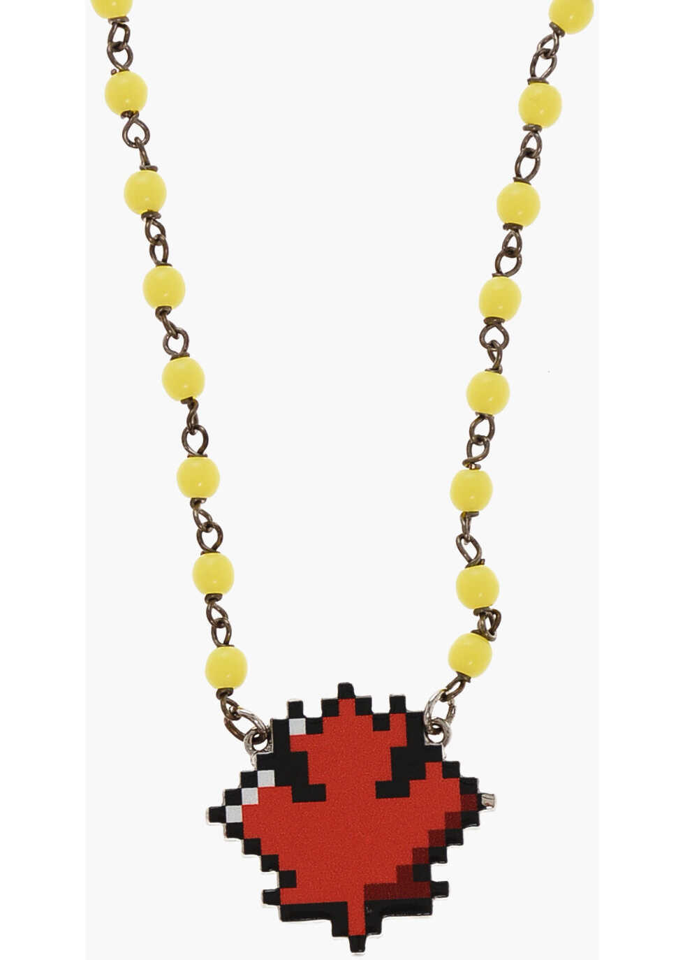Coliere DSQUARED2 Beaded Necklace With Leaf Pendant Yellow Barbati (BM 18578821) 2
