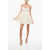 Elisabetta Franchi Flared Minidress With Satin Bustier White