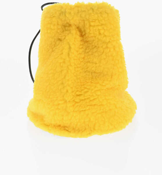 Esarfe DSQUARED2 Faux Fur Solid Color Scarf Yellow Femei (BM 18578845) 2