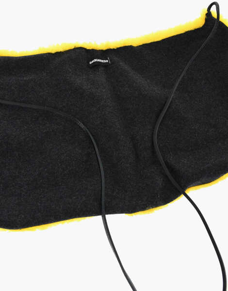 Esarfe DSQUARED2 Faux Fur Solid Color Scarf Yellow Femei (BM 18578845) 4